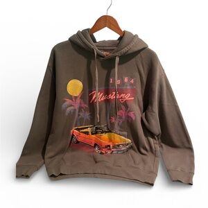 Ford 1964 Mustang Graphic Hoodie Sweatshirt Men’s Medium Long Sleeve Pullover
